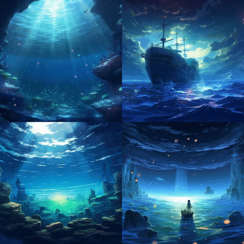 深海，海洋，珠宝，宝藏，海底，神秘，梦幻