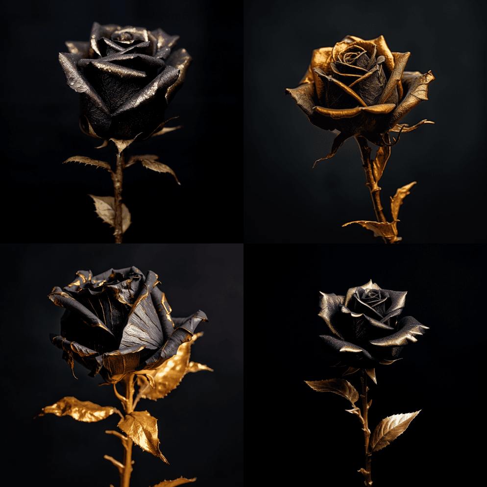 全美的玫瑰黑色VantaBlack花瓣，