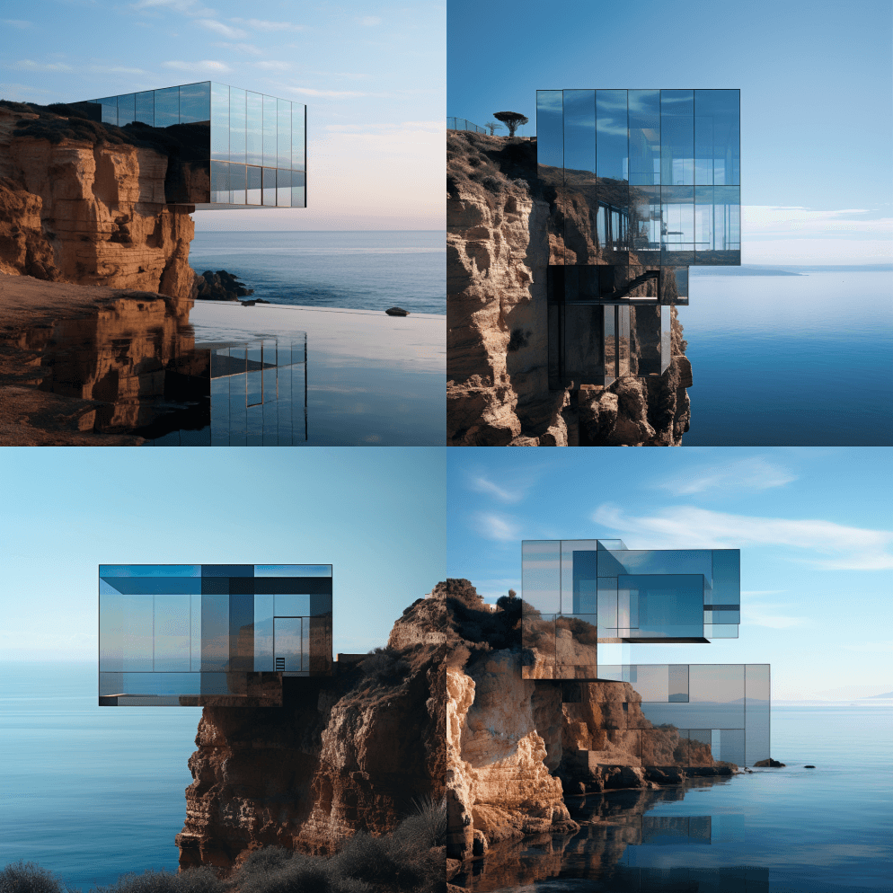 悬崖上的透明房子可以俯瞰大海，有一个超大